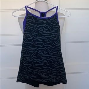 Zebra Print and Purple Fabletics Tank